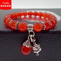 Turning to the Zodiacs natural red agate crystal bracelet red agate bracelet gift female birthday gift