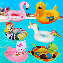 New childrens yellow duck swimming ring cartoon animal girl boy infant seat ring thickened baby seat seat seat