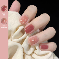 Ai Pan nude nail polish summer bake-free quick-drying long-lasting peel-off pull 2021 new color ice transparent white set