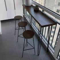 Bar table home living room partition creative balcony window integrated super narrow long table wine table bar table