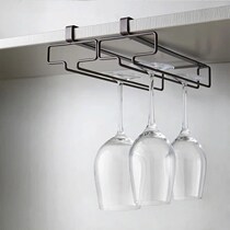 Japanese-style cabinet red wine glass holder free punch upside down drain glass holder hanging wine glass hanging cup holder