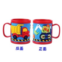 Childrens cartoon toothbrushing cup Cute male and female baby mouthwash cup Household toothbrush cup anti-fall with handle