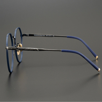Customized irregular round frame Japanese pure titanium ultra-light male myopia female anti-blue retro glasses frame 7