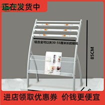 - = press shelf floor magazine containing shelf clip newspaper rack iron aluminum alloy web column information shelf Guang-wide -