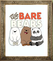 American drama We naked bear bear bear bear three cheap guest We Bare Bears1-4 season Chinese and British posters