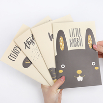 A5 cartoon Stitch Book students with classroom record notebook 32K thick exercise book homework book cute girl heart notepad hipster simple soft noodle copy car thread book Diary