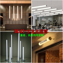 led360 degree luminous whole body tube shape exhibition custom long color hanging line decoration 5CM thick round tube