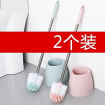 Brush wall type long handle washing side bathroom household brush round head brush toilet bathroom lengthening toilet