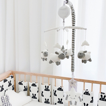 ins puzzle angel bed Bell bear newborn baby music rotating baby with bed Bell clamp bracket