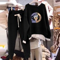 Clothing Suit Womens Spring Autumn Season 2023 New Korean Version Fashion Foreign Air Casual Loose two sports Two sets