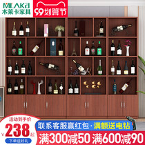 Red wine display cabinet living room partition display rack tea display cabinet floor cabinet container wine cabinet display rack