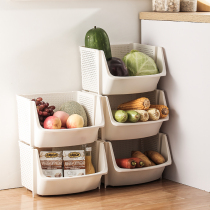 Vegetable basket rack kitchen vegetable storage basket plastic vegetable basket household snacks fruit table basket
