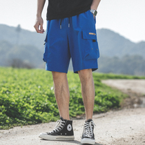 Mens shorts Summer Korean version of the trend loose five-point pants casual sports pants Summer thin fashion brand overalls