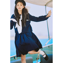  Yang Chaos sailor suit of the same style Orthodox jk uniform Dark blue Japanese school for naval Academy style basic suit