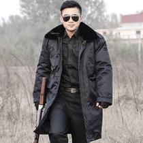 Military cotton coat mens winter thick long cold warm security clothing fan cotton coat