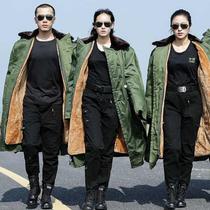 Military cotton big clothes mens winter thickened gush military camaradas security coat old fashioned anti-cold and warm female military cotton coat