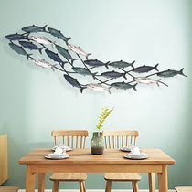Nordic wall decorations wall hanging pieces Creative childrens room wall ornaments Mediterranean wrought fish