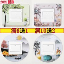 Switch Protective Sheath Wall Patch Acrylic Waterproof Home Rims Sleeve Minima Nordic Wind Washable Socket Trim frame