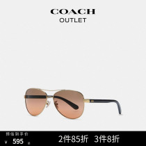(Membership vouchers) COACH Coco-Chi Ole Lady Carriage Pattern Pilot Sunglasses