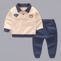 Childrens sets 2021 autumn 1-5 years old boys autumn childrens clothing Sports 3 years old baby childrens boys clothes tide