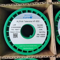 Supply of HF850 halogen-free tin wire SAC305 alpha 0 60 Lead-free machine welding of silver-containing tin wire