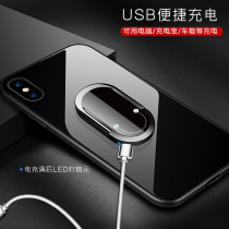 Charging lighter mobile phone holder ring buckle usb creative personality bracket Xun thin suction ring buckle metal cigarette lighter