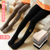 Girls pantyhose spring and autumn thin cotton baby socks in spring when big kids beat bottles outside wearing childrens pants