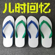  Slippers summer non-slip durable men(Thai flip flops)retro flip flops men and women parent-child summer Thailand