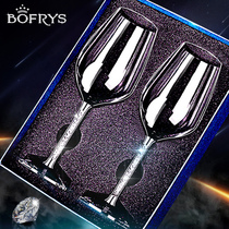 Crystal red wine glass goblet decanter creative European 2 glass wine glasses a pair of household sets