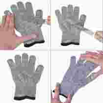 New three-finger touch screen HPPE cut-resistant grade 5 gloves cut-resistant woodworking dispensing protective kitchen garden gloves