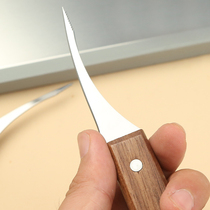 Household multifunctional wooden handle shrimp thread knife base shrimp open back cutting knife shrimp mud pick shrimp thread to shrimp tail line knife