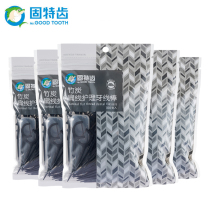 Gute teeth high tension bamboo charcoal flat floss stick tick toothpick 500 sets inside gift carrying box 100*5 bags
