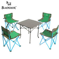 Black Deer outdoor portable leisure dining table and chair set Self-driving travel equipment Camping car folding stool Picnic table