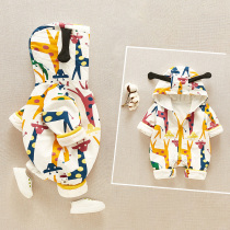  Super Western style baby autumn clothes out clothes for 100 days Male baby romper one-piece newborn clothes spring and autumn suit female