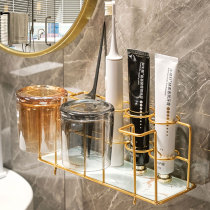Toilet electric toothbrush holder blister Cup storage frame wall-mounted dental gear cylinder wall-mounted dental Cup light luxury