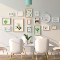 Living room photo wall decoration wall photo frame hanging wall combination creative printing photos made photo wall stickers free of punching