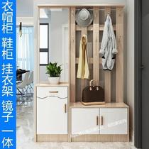 Screen cabinet hanging clothes Life Hall fashion with mirror decoration shoe cabinet door with hanger combination yoga room