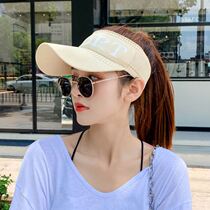 Hat female summer empty top sunshade sunscreen outdoor sports cap riding Joker anti-ultraviolet sun hat tide