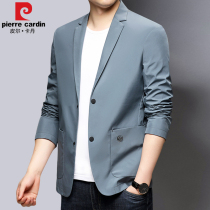 Pierre Cardin Spring and Autumn Clothes Korean suit anti-wrinkle non-iron solid color thin casual suit jacket mens singles West