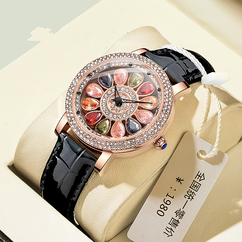 十大品牌女士手表高档腕表创意时来运转奢华镶钻机械表石英表女表