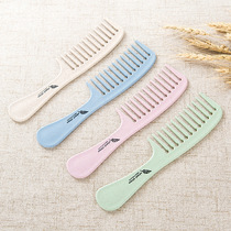 Creative anti-static large tooth comb home hair curly hair comb special wide tooth comb wheat straw massage comb