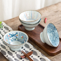 Wanyue Yuxiang Japanese rice bowl Household ceramic bowl Single small soup bowl Noodle bowl tableware Creative Douli rice bowl