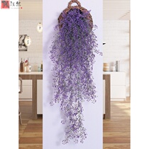 Simulation of Golden Bell Willow living room wall decoration interior green plant wall hanging flower vine hanging vine plant artificial flower Vine