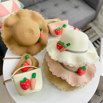 Baby girl sun hat summer thin cool hat sun sun hat summer cute girl Beach princess childrens straw hat