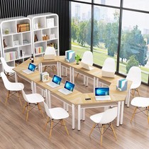 Library Splicing Table Little First Team Event Room Table And Chairs Intelligent Tech Desk Office Splicing Table Creative Desks