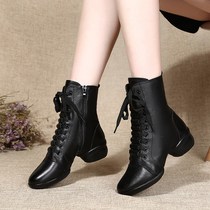 New 2021 sailor dancing shoes women's autumn and winter dancing shoes boots square dancing shoes four seasons soft bottom dancing boots