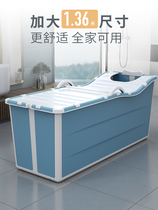 Childrens large folding tub Baby bath tub Bath tub Bath tub can sit and swim Household baby bath tub