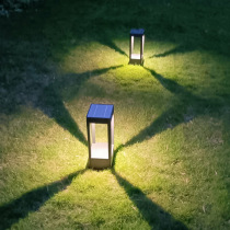 Solar Grass Terrace Lamp Outdoor Waterproof Courtyard Lamp Brief Modern Ground Lamp Villa Garden Outdoor Meadow Light LED