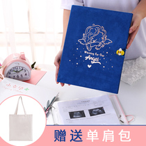 Maternity test Pregnancy test report list Pregnancy file Medical examination test checklist B ultrasound data portable loose-leaf folder Pregnancy favorites pack A4 cute baby growth commemorative book storage book