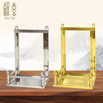 The shelf of the throne Household stainless steel shelf Heaven official blessing throne tablet Landlord throne rack Wall-mounted for the table